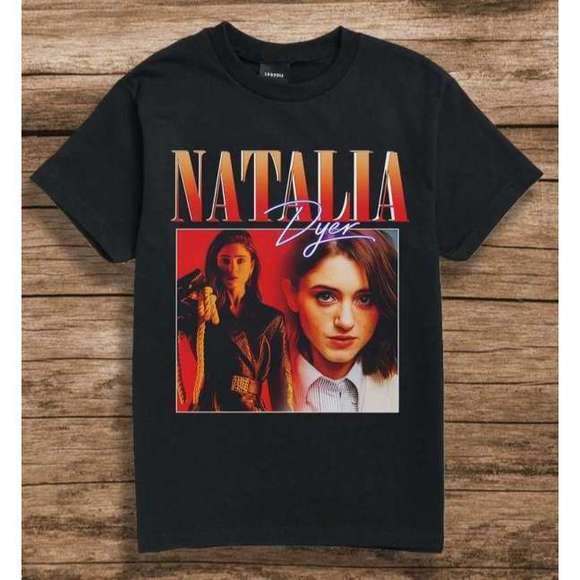 Tops - Natalia Dyer T Shirt Actress